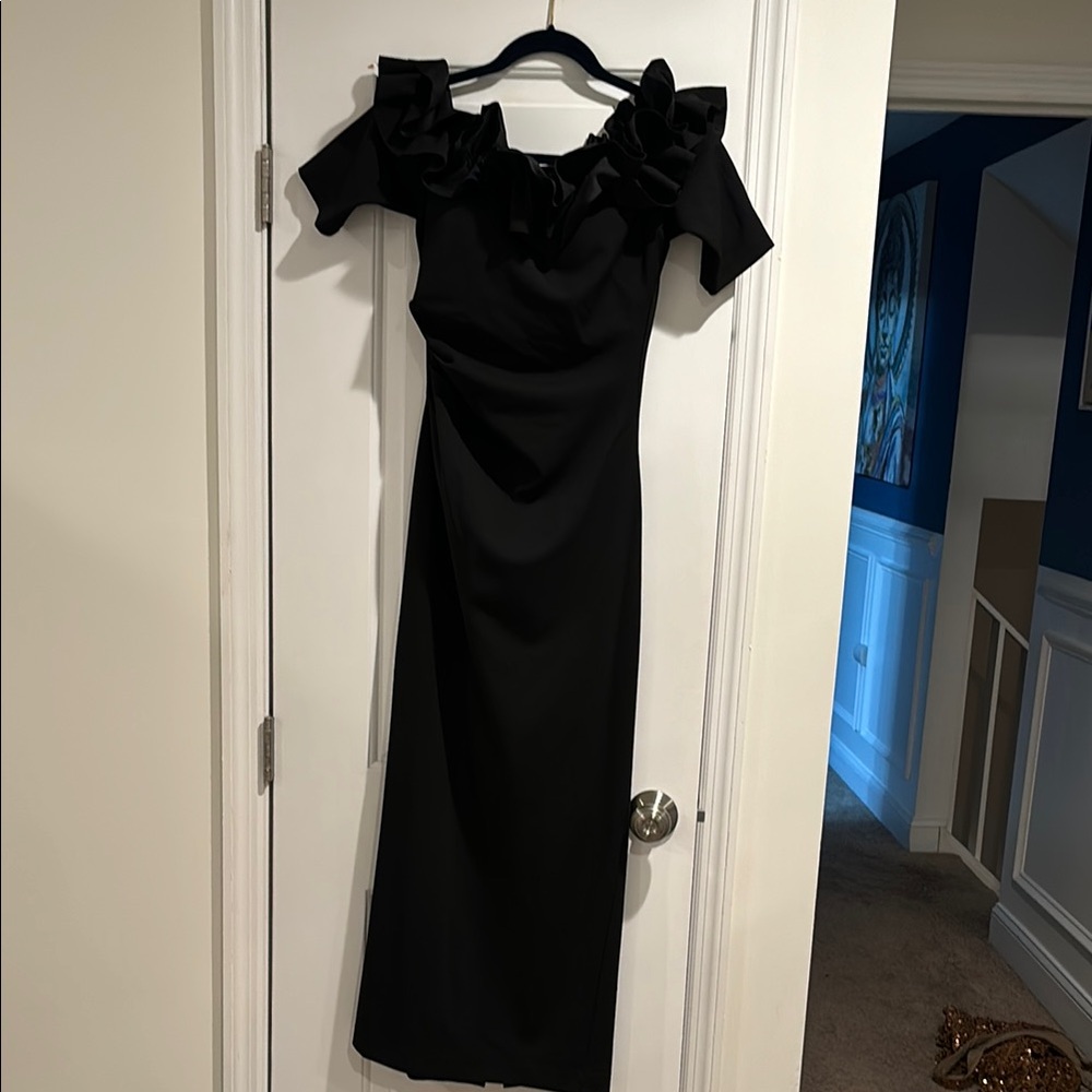 Elegant Black Off-Shoulder Dress